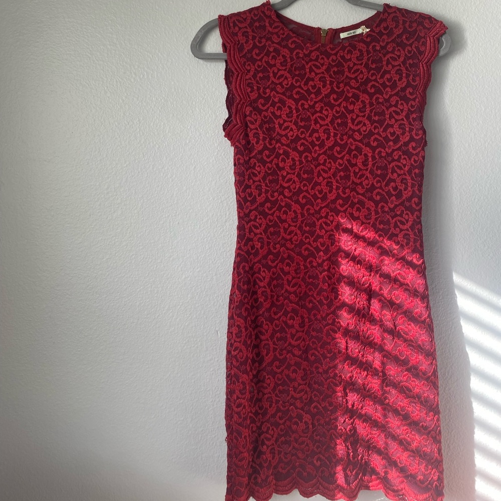 Kimchi Blue Red Semiformal Dress